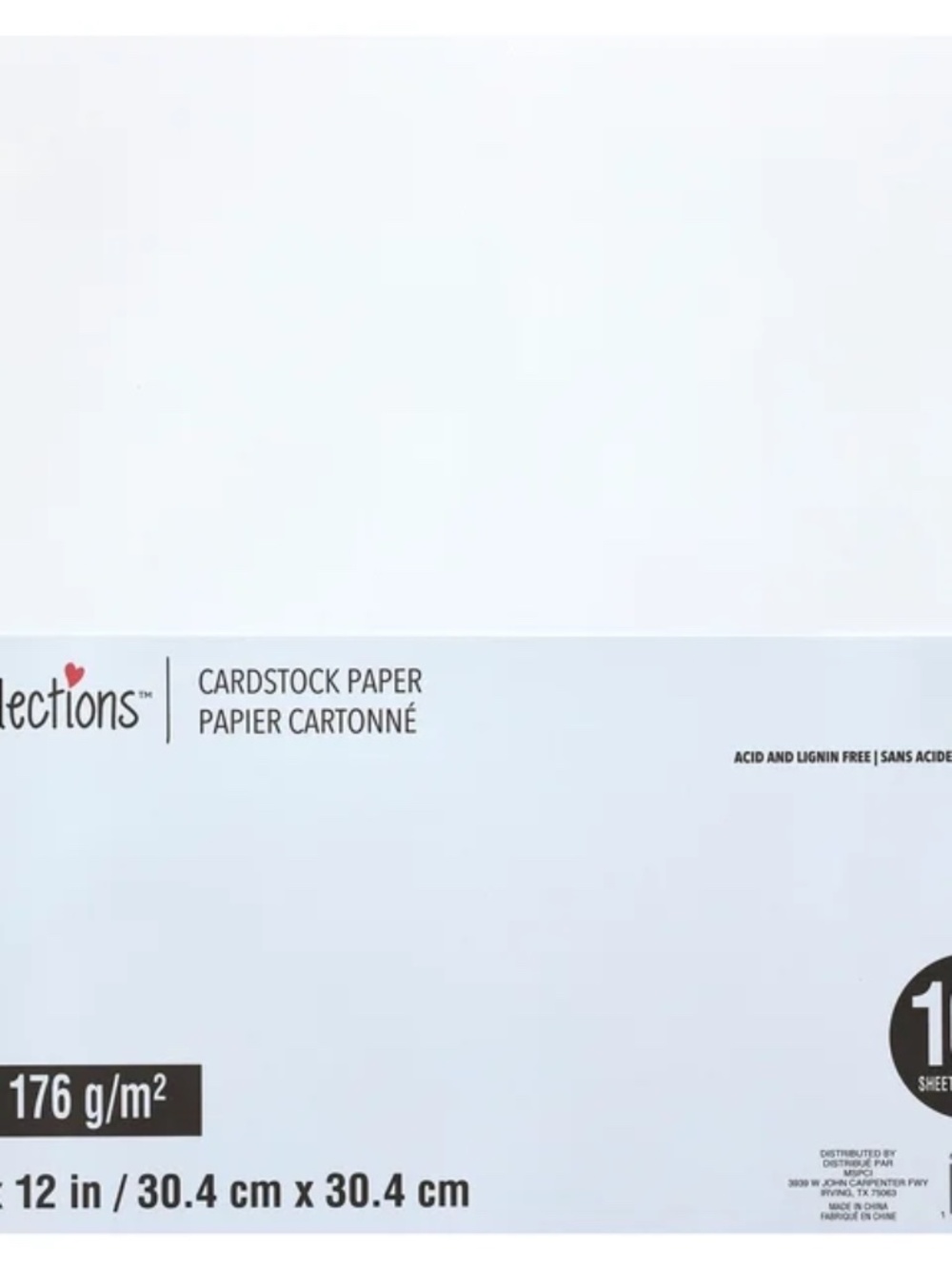 Recollections 65 lb Cardstock Paper | 12" x 12" | White | 2+ Packs